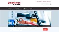 Desktop Screenshot of elektrikernasakassa.se