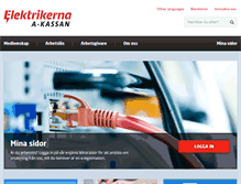 Tablet Screenshot of elektrikernasakassa.se
